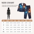 thumbnail image 5 of Uemuo Red And Blue Fire Dragon C Pattern Womens Pajama Sets,PJ Set for Women,Pajamas for Women Logo,Long Sleeve Pajama Set for Women,Soft Long Sleeve Top With Pants-Medium, 5 of 9