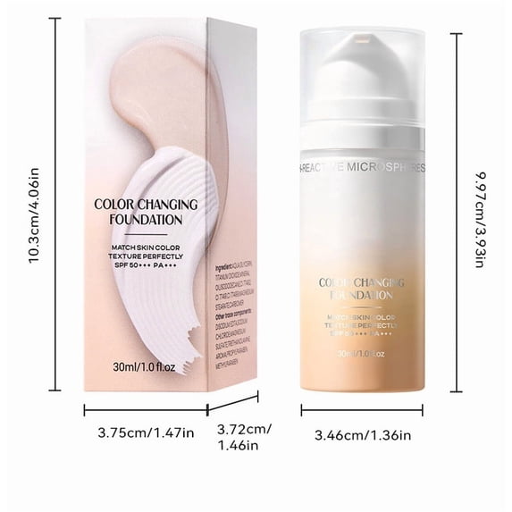 Foundation Makeup, Luxe Foundation, Color Changing Foundation, Flawless Soft Matte Oil Control Liquid, Sweat Water Resistant, Matte Finish