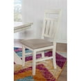 thumbnail image 3 of Bowery Hill Wood Set of 2 Upholstered Dining Side Chairs in Smokey White, 3 of 8