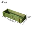 thumbnail image 2 of 4PCS Wood Planter Box Succulent Planter Decorative Rectangular Garden Planter Plant Container Box Large Outdoor Garden Planters for Indoor and Outdoor, 2 of 7