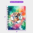 thumbnail image 5 of Funny Watercolor Adorable Rhodesian Ridgeback Peeking Through Torn Paper Effect Spiral Bound Journal Ridgebacks Dog Lover Gifts 5x7in Spiral Notebook - 00026, 5 of 5