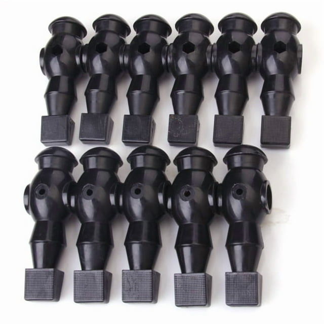 11 piezas de repuesto para jugadores de futbolín, dinamo de futbolín, piezas y accesorios. Negro-11 piezas