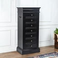 thumbnail image 4 of EasingRoom Wooden Jewelry Armoire Cabinet Chest Storage Organizer Black, 4 of 14