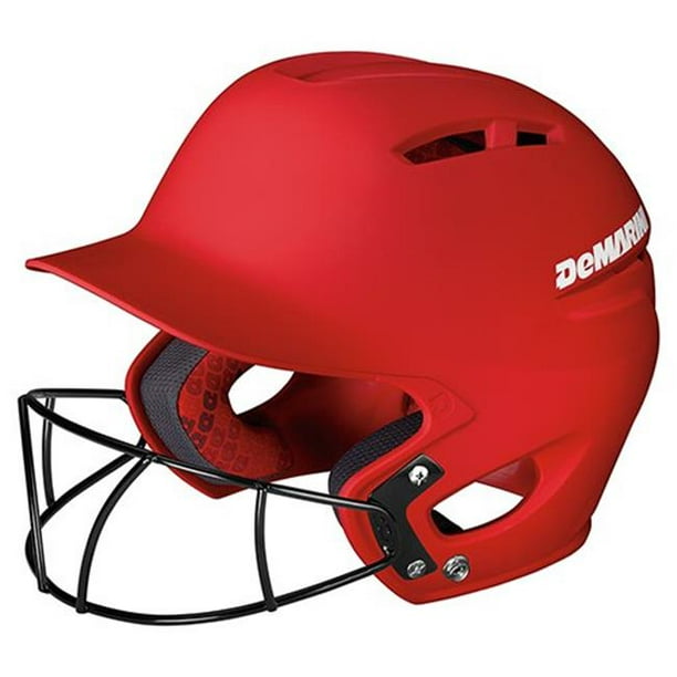 demarini paradox fitted pro batting helmet with fastpitch softball mask large (7 3/87 1/2