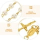 thumbnail image 5 of 12 juegos de mini pulseras de rosario con cruz de perla - Pulsera de cruz católica con oración religiosa para bautismo, primera comunión y boda, 5 of 8