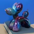 thumbnail image 1 of Escultura moderna de perro con globo, colecciones de de , adorno de decoración de , decoración nórdica para dormitorio, Ladrillos azules Hugo Escultura decorativa, 1 of 10