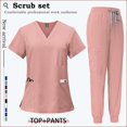 thumbnail image 1 of Summer Short Sleeve Work Suit Women Men's Uniforms Doctor's, 1 of 6