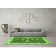 thumbnail image 3 of Ahgly Company Indoor Square Oriental Green Traditional Area Rugs, 5' Square, 3 of 4