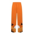 thumbnail image 2 of Domuza Mens Halloween Pajama Pants Casual Drawstring Elastic Waist Horror Funny Print Pjs Trousers Relaxed Fit Cute Wide Leg Lounge Sleepwear 2XL, 2 of 5