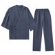 thumbnail image 3 of Pijamas de algodón para el hogar para hombres y mujeres, conjunto de bata de baño holgada para parejas, ropa deportiva de talla grande para mujer, 3 of 5