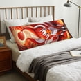 thumbnail image 5 of KLL Ultra Soft Microfiber Body Pillow Cover/Pillowcases 20"x54" with Hidden Zipper Closure-Red Sun Flame Fox, 5 of 5