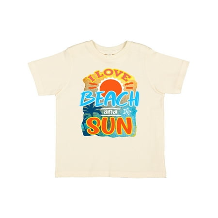 

Inktastic Summer I Love Beach and Sun Palm Tree Design Gift Toddler Boy or Toddler Girl T-Shirt