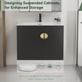 thumbnail image 5 of SUPERFLO One Piece Upflush Toilet For Basement - Macerating Toilet System With 600w Macerator Pump, With 3 Water Inltes For Upflow Toilet & Bathroom & Laundry, 5 of 7