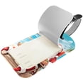 thumbnail image 2 of Square 2Pack PU Leather Santa Claus Vacation Cruise Luggage Tag with Privacy Cover and Name ID Tag for Travel Handbags Backpacks Luggage Tags, 2 of 6