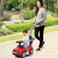 thumbnail image 2 of Costway 3 in 1 Ride on Push Car Toddler Stroller Sliding Car w/Music Red, 2 of 10