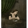 thumbnail image 2 of Hattori, Fuyuki 26x28 White Modern Wood Framed Museum Art Print Titled - Photographer Unknown Qa Card-Divining Victorian Ladyq, 2 of 4