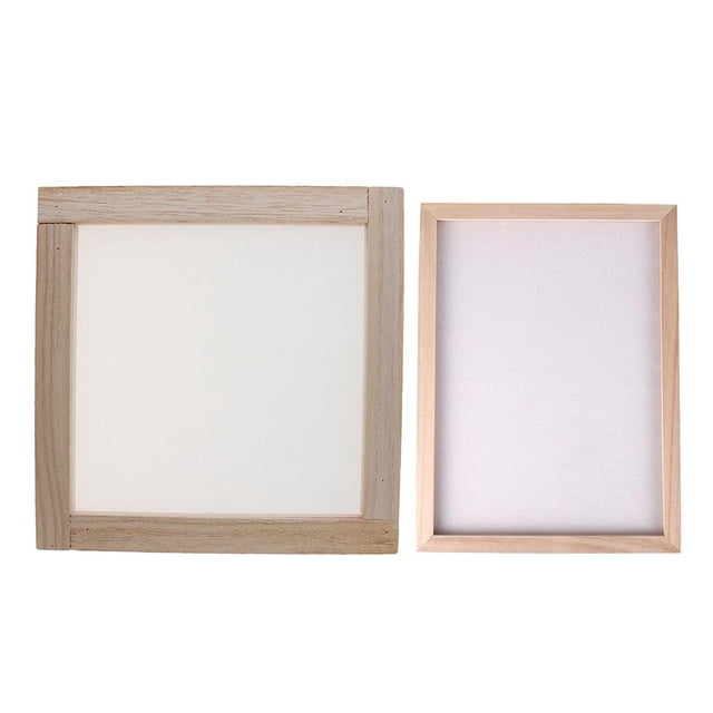 GUOOL Paper Making Frame Screen Wood Paper Making Papermaking Mould Crafts 20x20CM