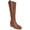 Walnut, variant on Womens Bridgett Faux Leather Wide Calf Knee-High Boots