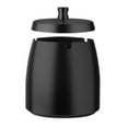 thumbnail image 3 of Yucurem Smokeless Odorless Windproof Ashtray with Lid Metal Tabletop Ash Tray Indoor Storage (Black), 3 of 6