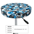 thumbnail image 4 of Disketp Sea Animal Funda Redonda para Taburete, Funda de Cojín para Silla de Bar Suave y Elástica-13 inch, 4 of 7