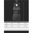 thumbnail image 3 of Women & Plus Solid Ribbed Knit Stretch Workout Racerback Tank Top (AMERICANO, Medium), 3 of 3