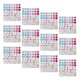 thumbnail image 4 of Acrylic Self-Adhesive Decorative Stickers for Crafts and Gifts 12 Sheets Multi Color, 4 of 4
