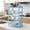 Blue, variant on 4-Tier Shelf Stand, Floor Shelves, Plastic Bathroom Storage Shelves,Bathroom Rack, Kitchen Storage Rack, Pantry Shelving, Shelf Organizer for Kitchen, Living Room, Office