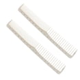 thumbnail image 3 of 2 PCS Peines de resina blanca para corte de cabello de finos y anchos, Peinados de peluquería con para mujeres Hombres de cabello, 3 of 8