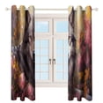 thumbnail image 3 of Funny Glasses Wolf Window Curtain Panels Grommet Blackout Curtains Blackout Curtains for Living Room, 3 of 7