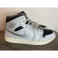 thumbnail image 5 of Ni - ke Ni - ke Air Jordan 1 Retro Mens Size 10.5 Gray Black Athletic Leather Sneakers, 5 of 5