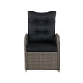 thumbnail image 5 of Monaco All-Weather 4-Piece Set with Two-Seat Reclining Bench, 26"H Cocktail Table and Two Ottomans, 5 of 10
