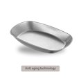 thumbnail image 2 of Stainless Steel Plates, Camping Plate, Lightweight Portable Stainless Steel Dishes, Bread Dessert Tableware For Kitchen, Restaurant, Dishwasher Safe, 2 of 9