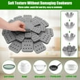 thumbnail image 6 of 24 Pcs 4 Different Sizes Pot and Pan Protectors Reusable Felt Anti-Slip Separator Pads to Prevent Scratching When Stacking Pans, 6 of 11