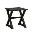 thumbnail image 4 of AENKYO Vintage End Table - Farmhouse Side Table with X-Shape Base & Large Top for Bedroom & Living Room, Dark Brown, 4 of 6