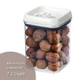 thumbnail image 4 of Better Homes & Gardens Flip-Tite Square 7.2 Cup Food Storage Canister for Pantry Organization, 4 of 11