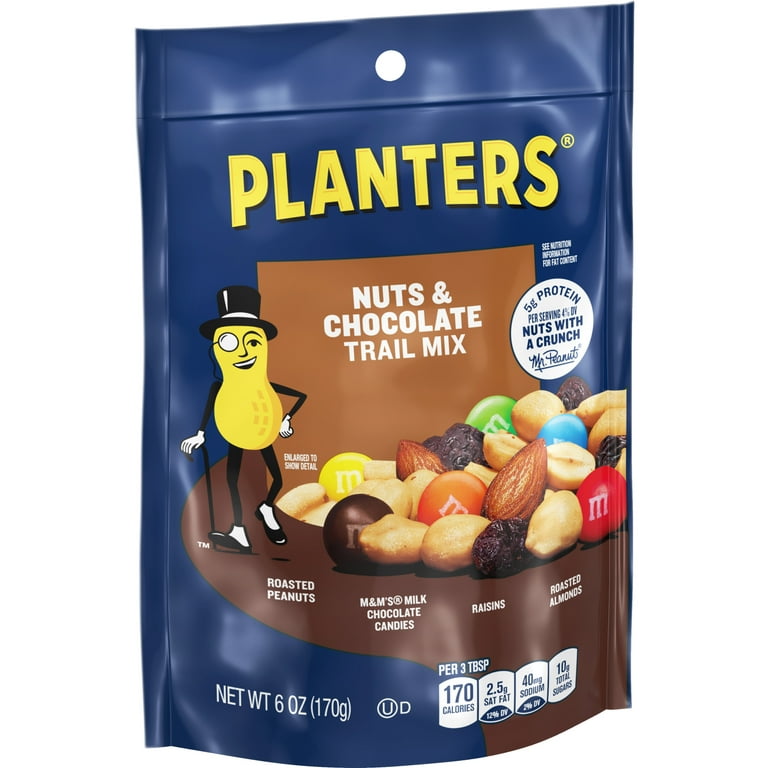 PLANTERS Trail Mix Nuts & Chocolate, 6 oz Bag