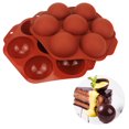 thumbnail image 2 of Jinsinto Hot Cocoa Bomb Mold, 2pcs 7-Cavity Large Silicone Circle Molds for Hot Chocolate Bomb, Non-Stick Food Grade Half Sphere Silicone Mold (Coffee), 2 of 5