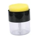 thumbnail image 2 of Dispensador de jabón y estropajo Botella con bomba de líquido Plato de esponja multiusos Negro, 2 of 9