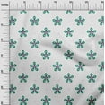 thumbnail image 3 of oneOone Cotton Poplin Sea Green Fabric Florals Diy Clothing Quilting Fabric Print Fabric By Yard 56 Inch Wide, 3 of 6