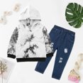 thumbnail image 2 of Synpos Toddler Baby Boy Letter Print Sweatshirt and Jeans Outfits Set, 2 of 7