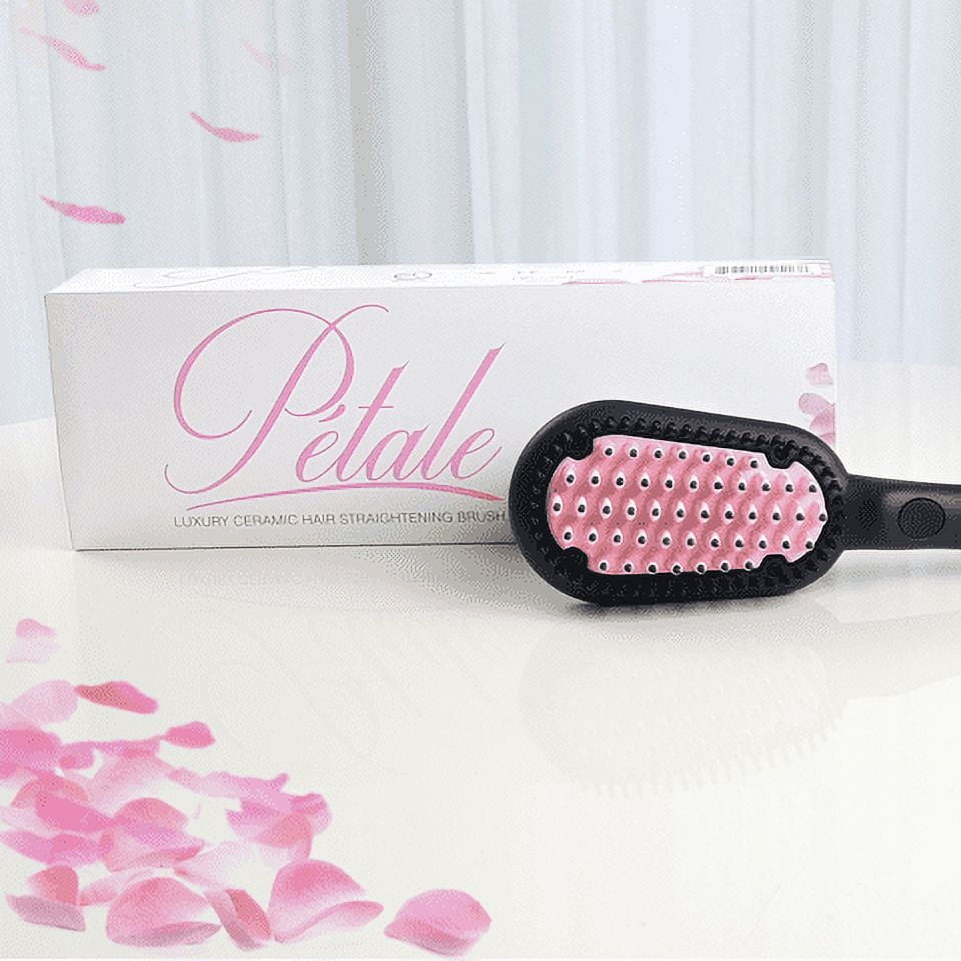 Petale luxury ceramic hair straightening brush hotsell