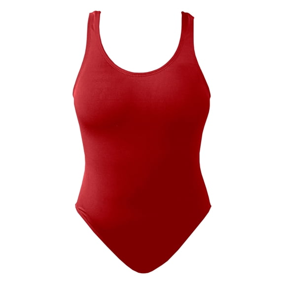 Traje de Baño Completo Op para Mujer con Tirantes Rojo Talla CH