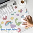 thumbnail image 4 of Long Mouse Pads for Desk,Colorful Cartoon Dinosaurs Sweets Desk Mats on Top Of Desks, Desk Mouse Pad Extra Large with 3mm Non-Slip Base and Stitched Edge for Gaming,Work,Home 35.4"x15.7", 4 of 5