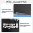 thumbnail image 4 of GIANNA Adjustable Overbed Table with Wheels, Mobile Rolling Laptop Desk, Tilting Bedside Table for Laptop, Bed, Sofa, and Office Use, Black, 4 of 7