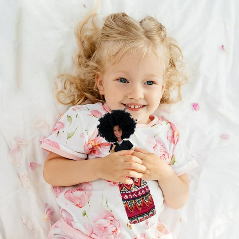 Girls Doll, 12 Inch Doll With Hair, Flexible Jointed Poseable Baby