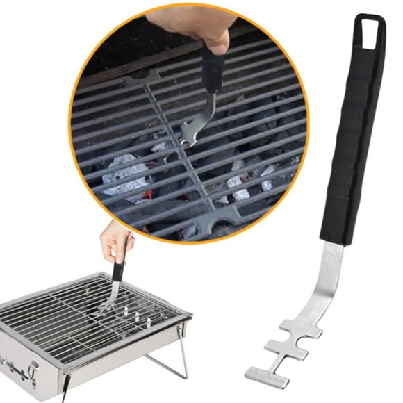 1 Piece Grill Grate Lifter Cooking Grid Lifter Stainless Grill Grate Grate Lifter Barbecue Grid Lifter With Plasti,A Grill Handle Clearance