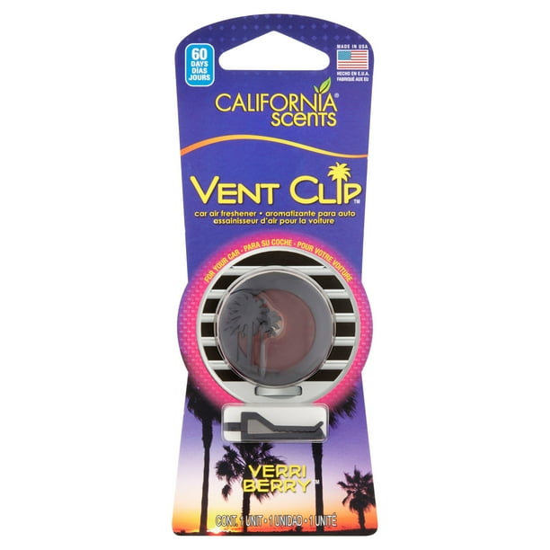California Scents Vent Clip Verri Berry Car Air Freshener