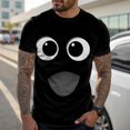 thumbnail image 5 of jowamay Googly Eyes Tshirt Crewneck Men's Casual Funny Short Sleeve Summer Big Eyes Graphic Tees for Travel, 5 of 7