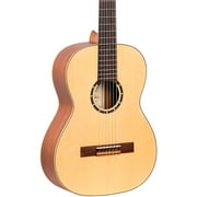 Ortega Family Series R121 7/8 Size Left-Handed Nylon-String Classical Guitar Natural Matte