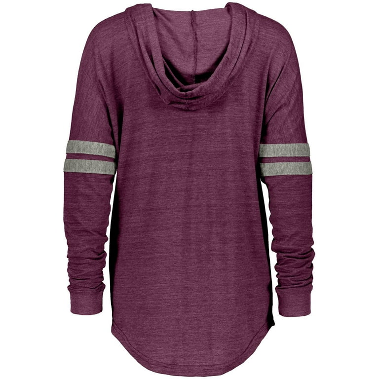 Holloway Sportswear L Womens Hooded Low Key Pullover Vintage Maroon Vintage Grey 229390 Walmart